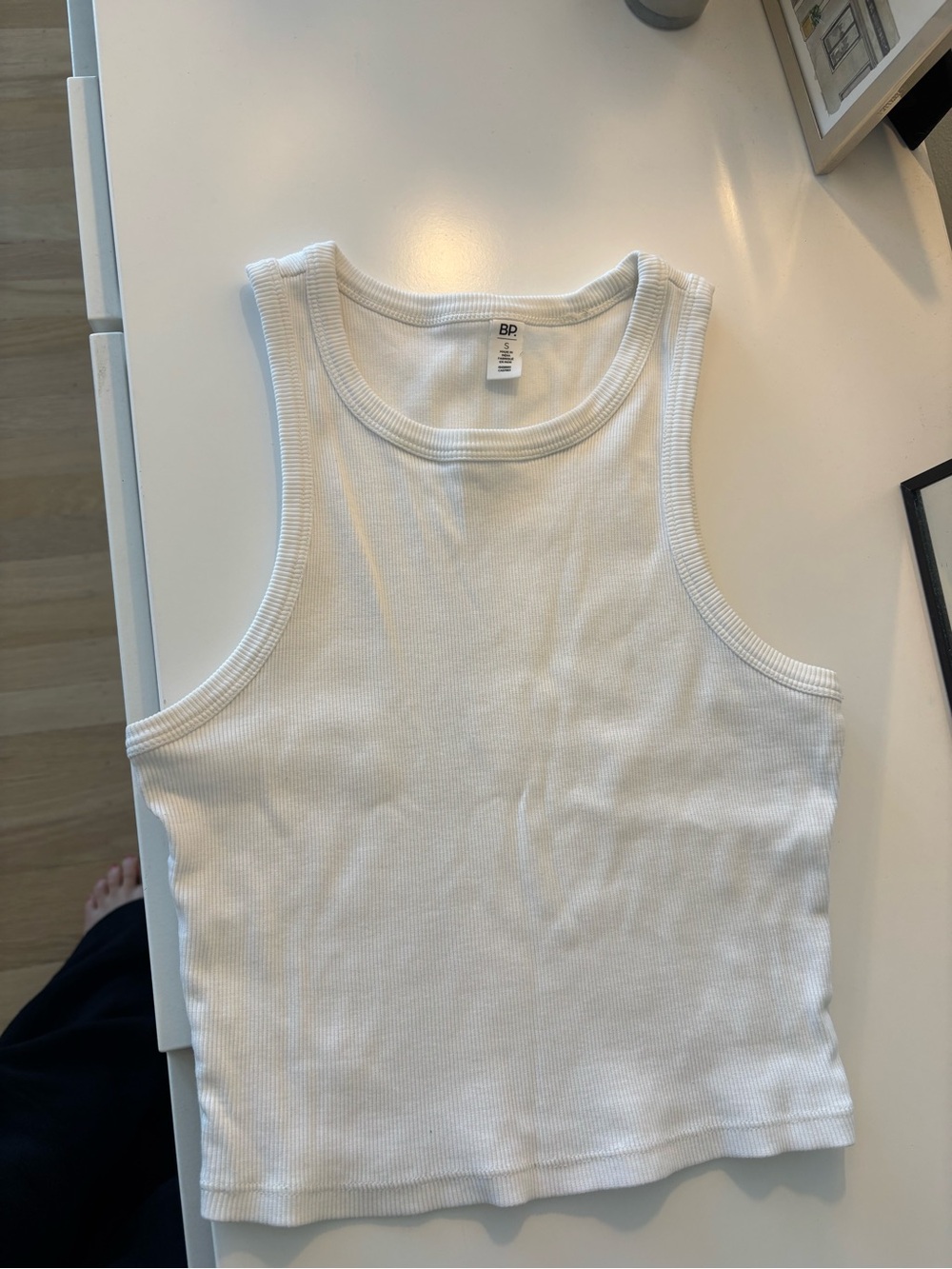Ribbed Tank Crop Top Set